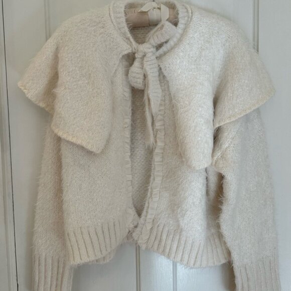 Free People Cream Cape Sweater - Picture 2 of 11